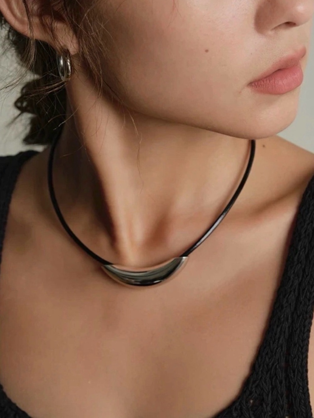 New Revolve Jenna Slider Geometric Necklace ~ Gold Plated Necklace